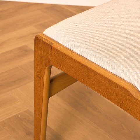Danish set of 6 dining chairs in teak by Erik Buch for Nova Stolefabrik
