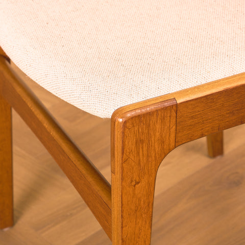 Danish set of 6 dining chairs in teak by Erik Buch for Nova Stolefabrik