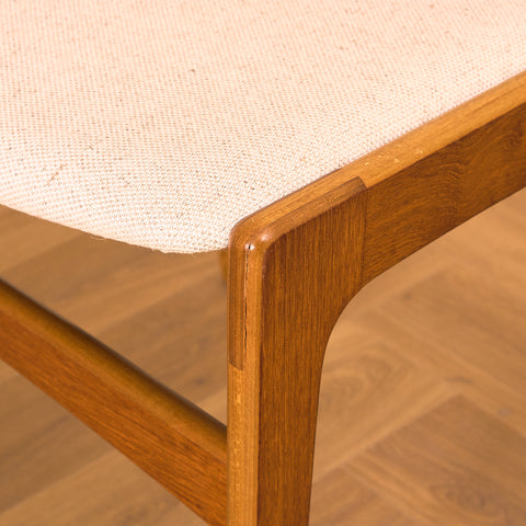 Danish set of 6 dining chairs in teak by Erik Buch for Nova Stolefabrik