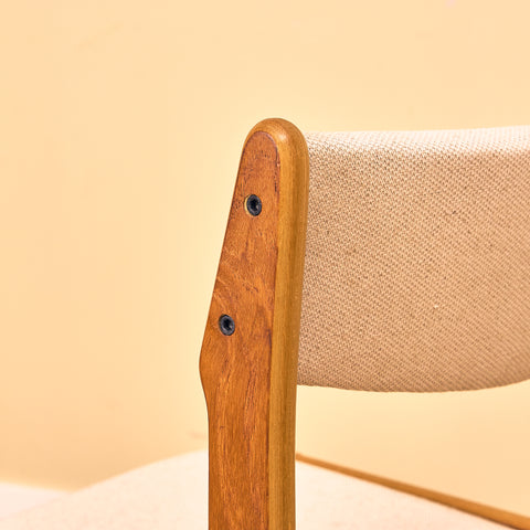 Danish set of 6 dining chairs in teak by Erik Buch for Nova Stolefabrik