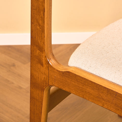Danish set of 6 dining chairs in teak by Erik Buch for Nova Stolefabrik