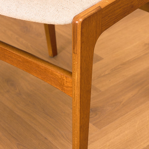 Danish set of 6 dining chairs in teak by Erik Buch for Nova Stolefabrik