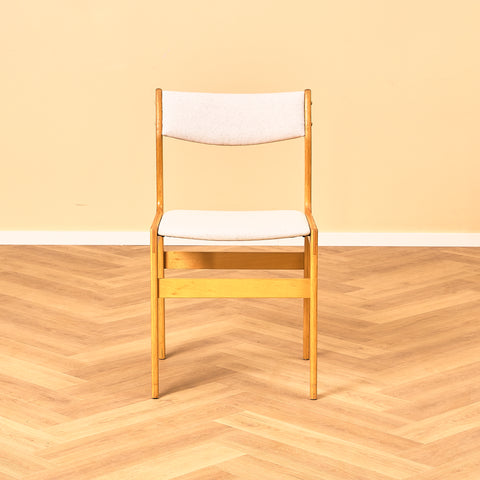 Danish set of 6 dining chairs in beech