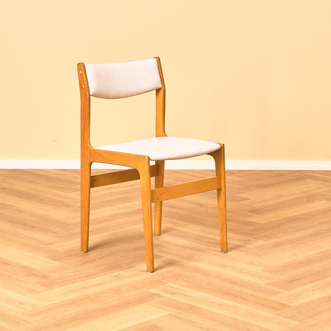 Danish set of 6 dining chairs in beech