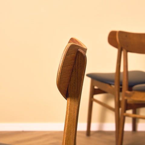 Danish Dining Chair in Dark Teak and Oak