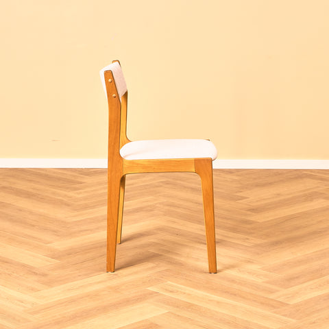 Danish set of 6 dining chairs in beech