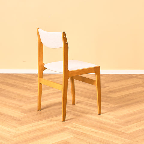 Danish set of 6 dining chairs in beech