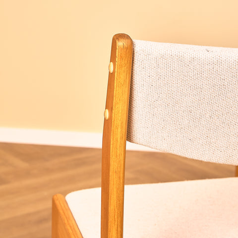 Danish set of 6 dining chairs in beech