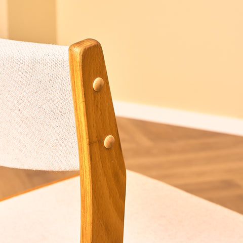 Danish set of 6 dining chairs in beech