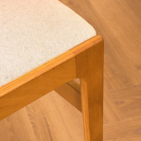 Danish set of 6 dining chairs in beech