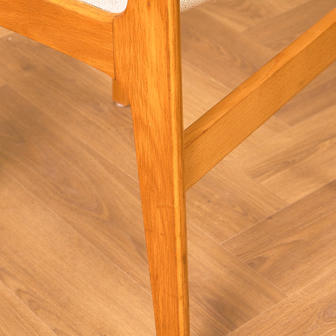 Danish set of 6 dining chairs in beech