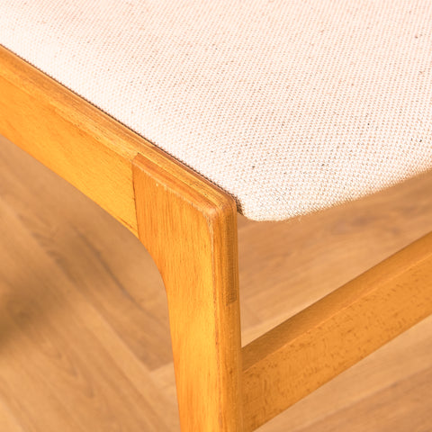 Danish set of 6 dining chairs in beech
