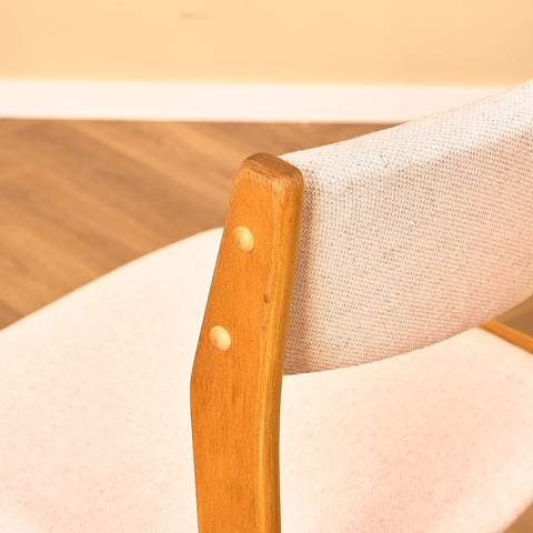 Danish set of 6 dining chairs in beech