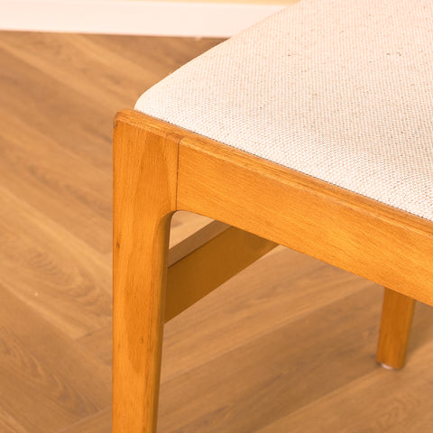 Danish set of 6 dining chairs in beech