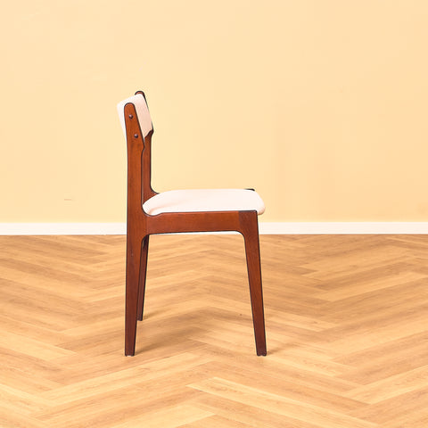 Danish set of 4 dining chairs in mahogany by Erik Buch for Nova Stolefabrik