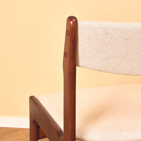 Danish set of 4 dining chairs in mahogany by Erik Buch for Nova Stolefabrik