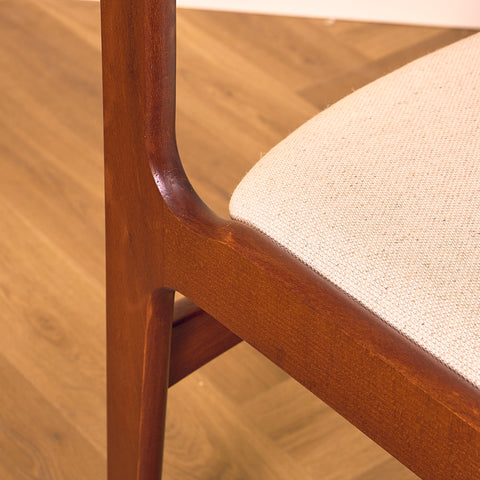Danish set of 4 dining chairs in mahogany by Erik Buch for Nova Stolefabrik