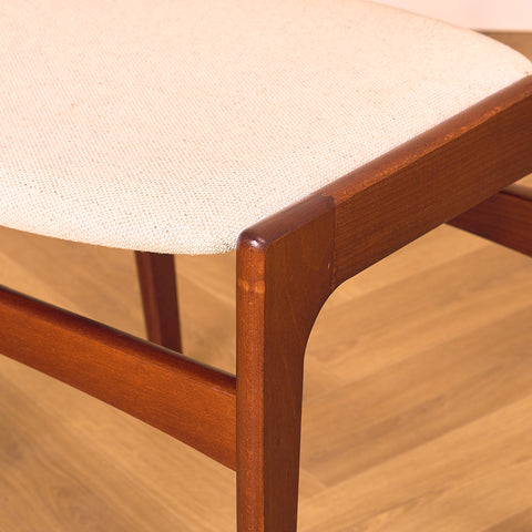 Danish set of 4 dining chairs in mahogany by Erik Buch for Nova Stolefabrik