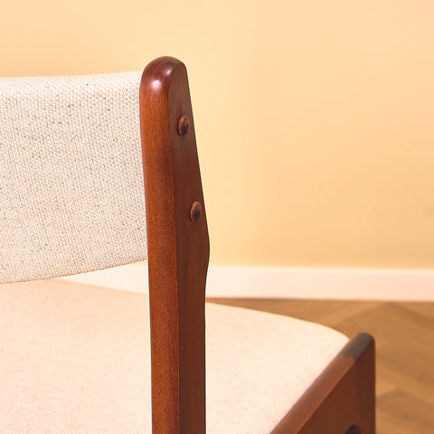 Danish set of 4 dining chairs in mahogany by Erik Buch for Nova Stolefabrik