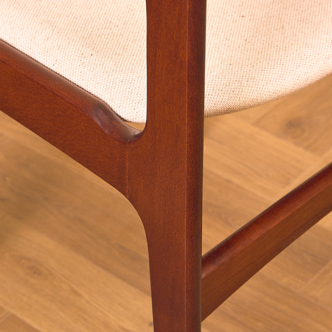 Danish set of 4 dining chairs in mahogany by Erik Buch for Nova Stolefabrik