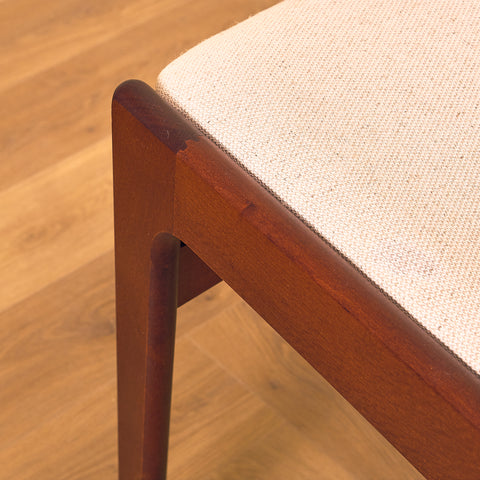 Danish set of 4 dining chairs in mahogany by Erik Buch for Nova Stolefabrik