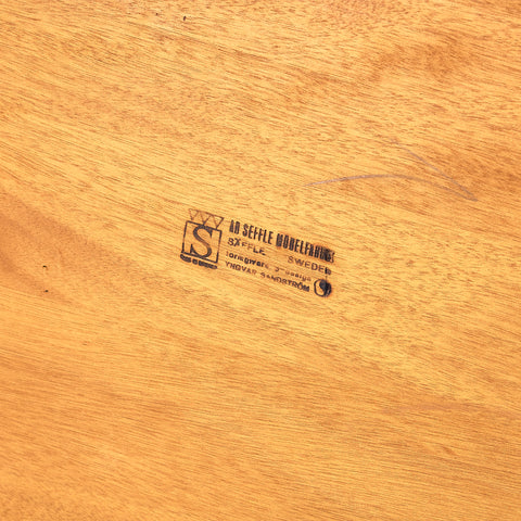 Swedish coffee table in teak and walnut by Yngvar Sandström for AB Seffle Möbelfabrik