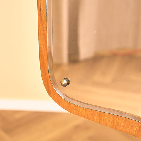 Swedish mirror in teak by AB Nybrofabriken