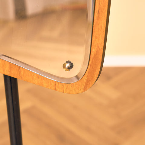 Swedish mirror in teak by AB Nybrofabriken