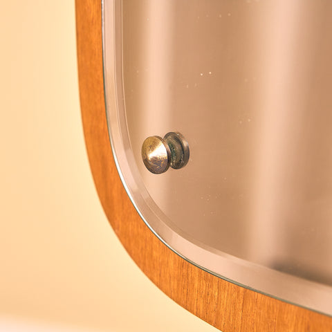 Swedish mirror in teak by AB Nybrofabriken