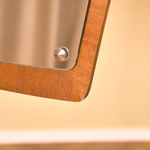 Swedish mirror in teak by Eriksmålaglas