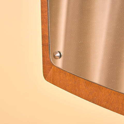 Swedish mirror in teak by Eriksmålaglas
