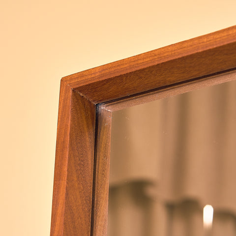 Mid-century mirror in teak