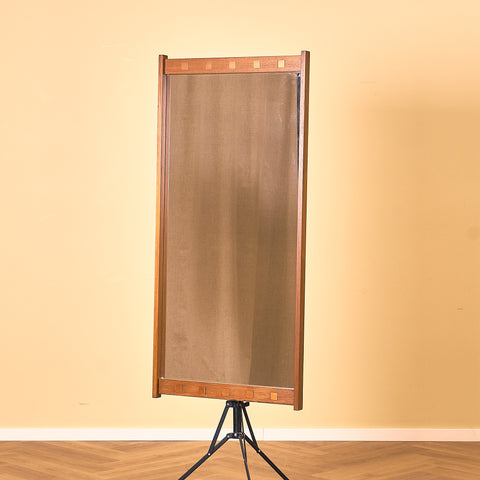 Swedish mirror in walnut by AB Nybrofabriken