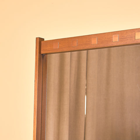 Swedish mirror in walnut by AB Nybrofabriken