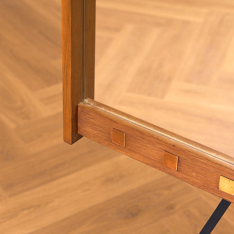 Swedish mirror in walnut by AB Nybrofabriken