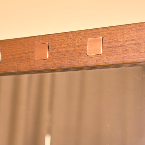 Swedish mirror in walnut by AB Nybrofabriken
