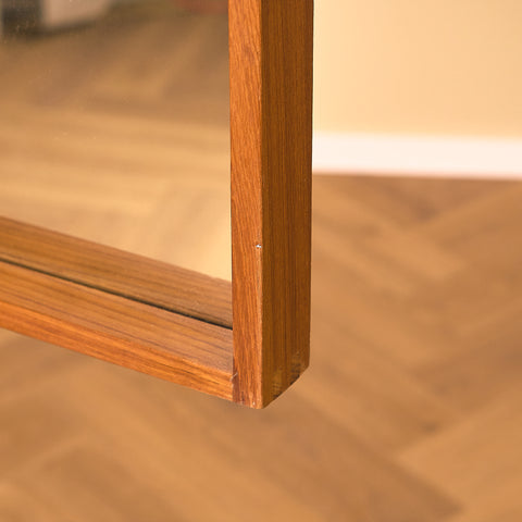 Mid-century mirror in teak