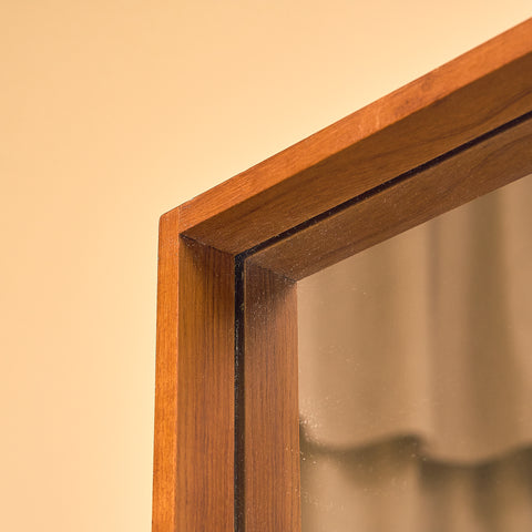 Mid-century mirror in teak