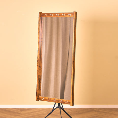 Swedish mirror in Santos rosewood by AB Glass & Trä