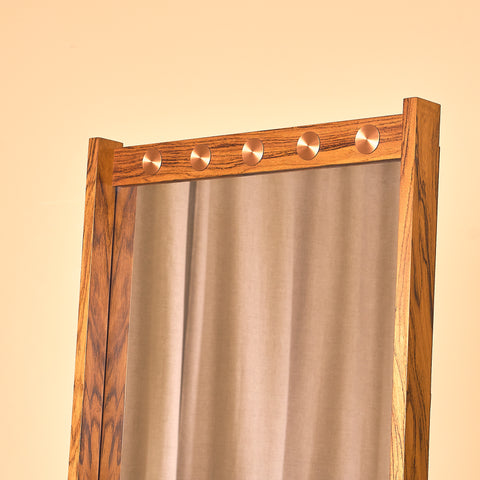 Swedish mirror in Santos rosewood by AB Glass & Trä