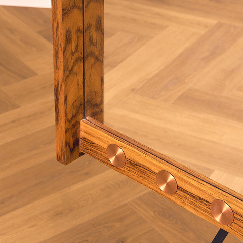 Swedish mirror in Santos rosewood by AB Glass & Trä