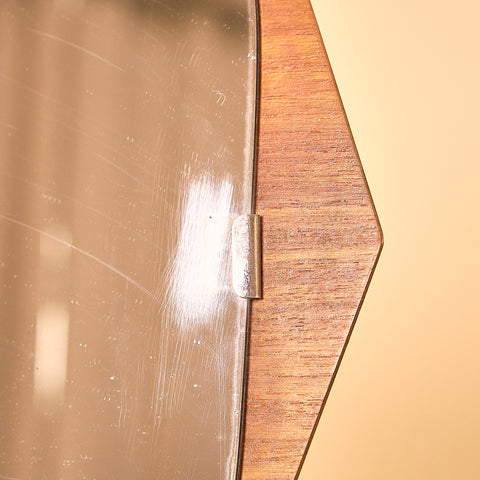 Mid-century mirror in teak