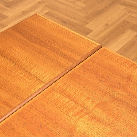 Teak and Walnut Dining Table