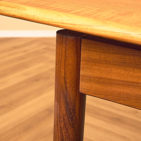 Teak and Walnut Dining Table