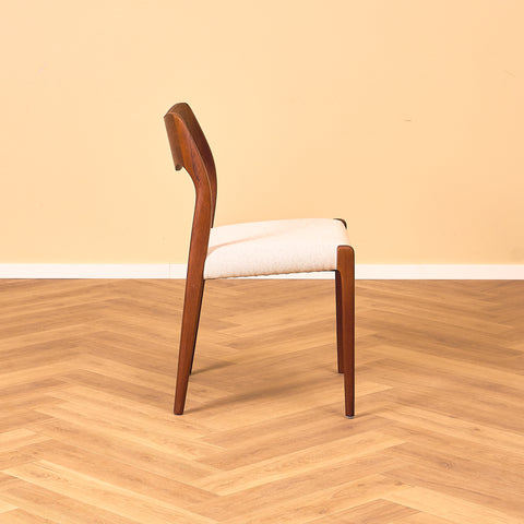 Danish set of 4 dining chairs 'model 71' by Niels O. Møller for J.L. Moller