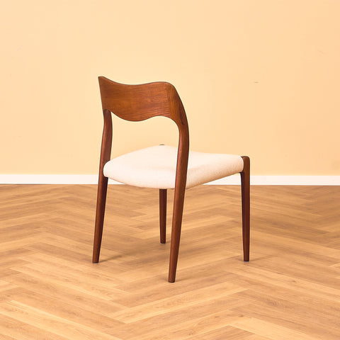 Danish set of 4 dining chairs 'model 71' by Niels O. Møller for J.L. Moller