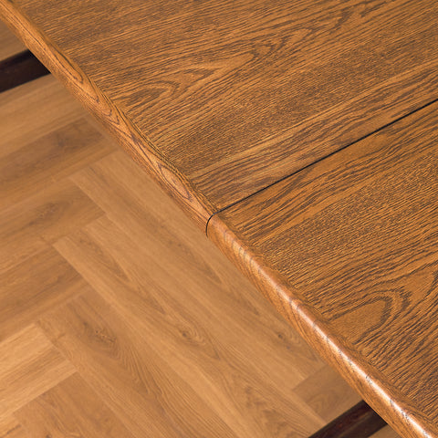 Danish oval dining table in smoked oak by Skovby