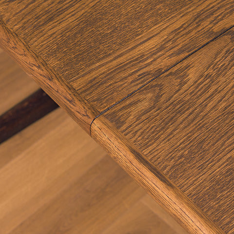 Danish oval dining table in smoked oak by Skovby