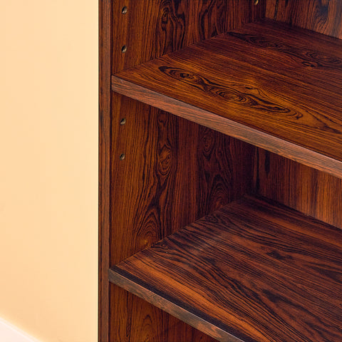Santos Rosewood Bookshelf with Glass Doors