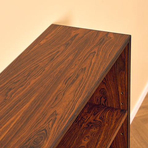 Santos Rosewood Bookshelf with Glass Doors